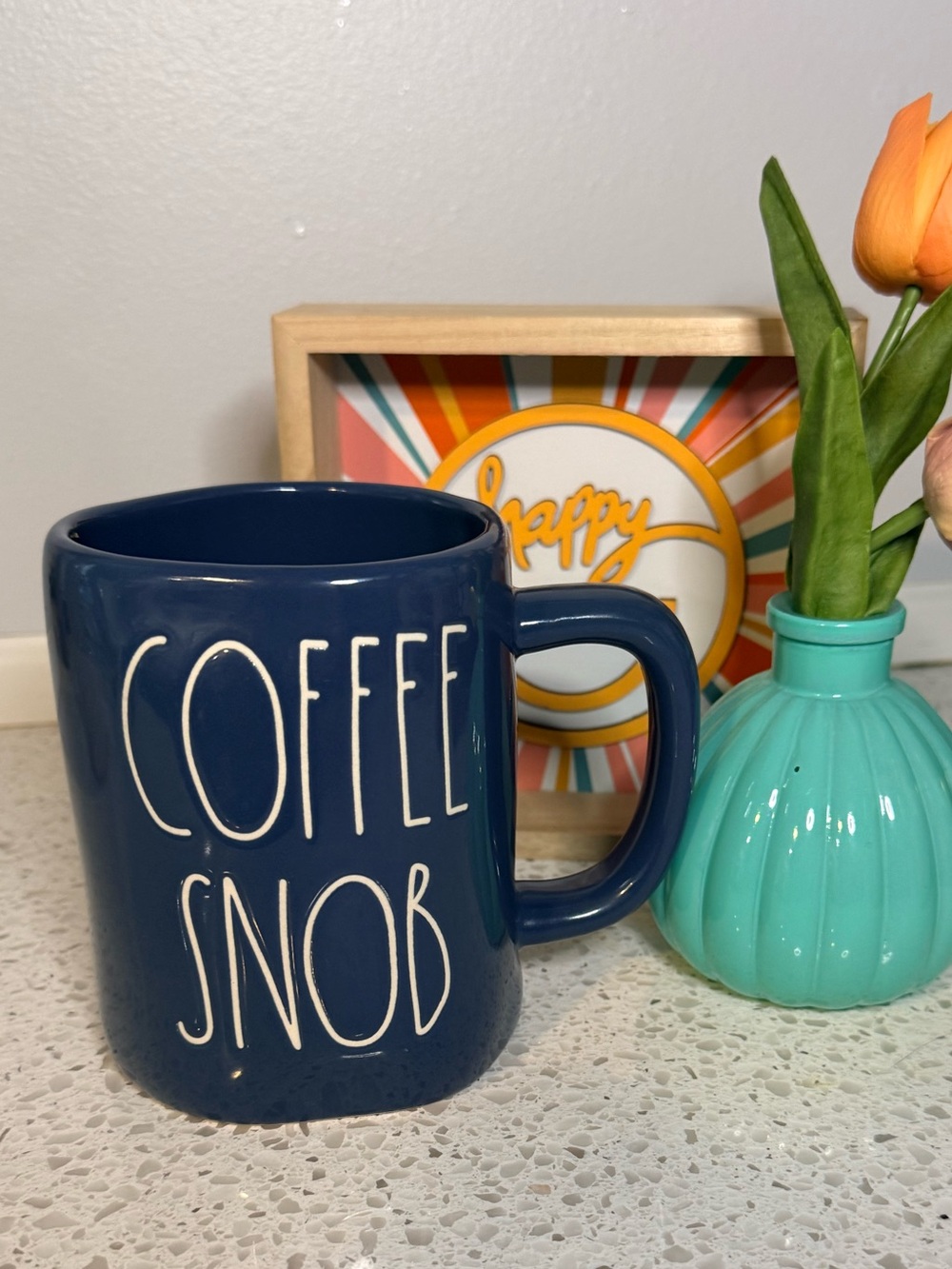 Coffee Snob Navy Ceramic Mug